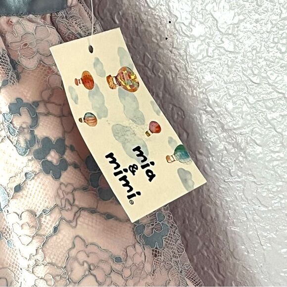 Mia & Mimi Infant Baby Adorable Pink and Blue Lace Dress with Bloomers NEW! - Picture 9 of 16